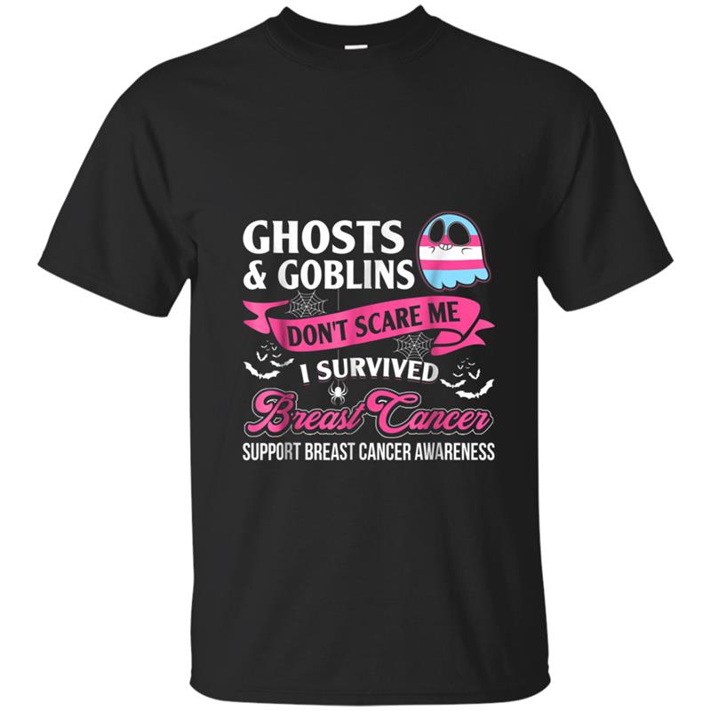 breast cancer -i survive breast cancer halloween tee T-shirt-mt