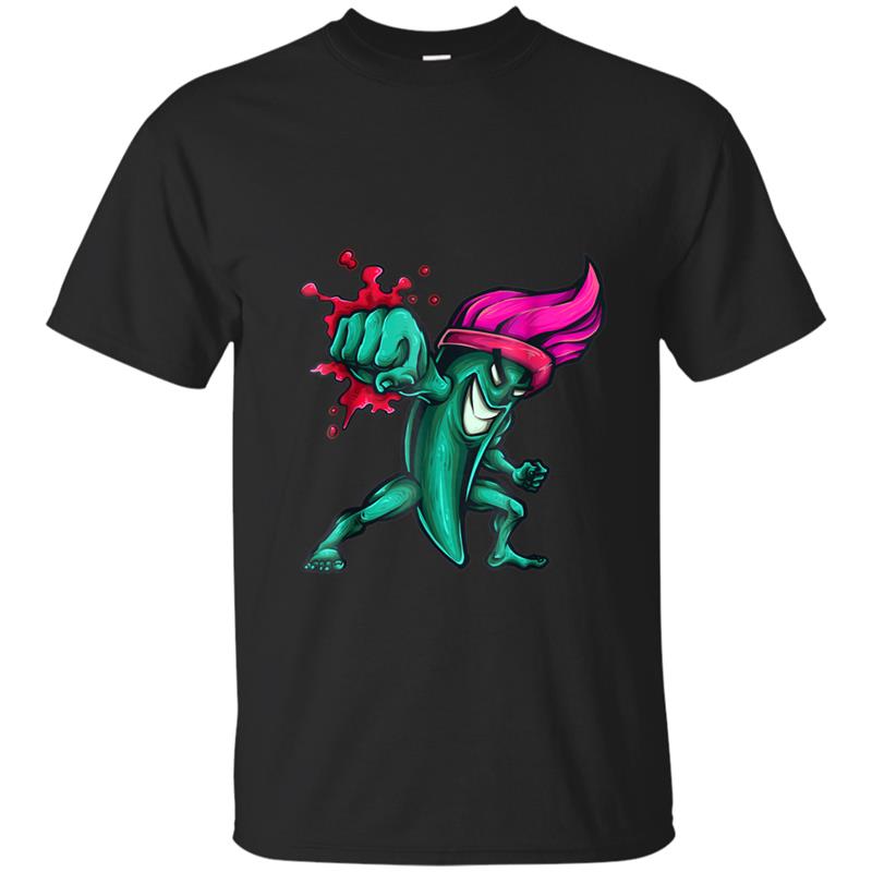 Brush Fighter Character Tee T-shirt-mt