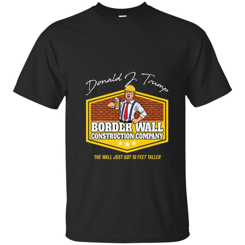 Build The Wall  Trump Border Wall Construction Company T-shirt-mt