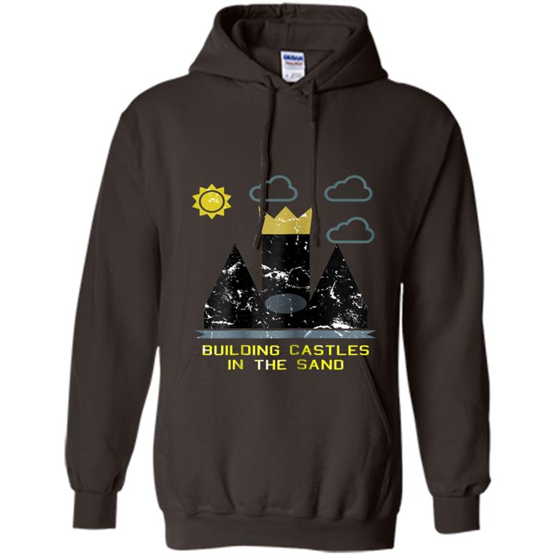 BUILDING CASTLES IN THE SAND - Cool Geometric Castle Hoodie-mt