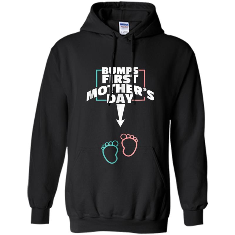 Bumps First Mother's day  Pregnant Mom Expecting Baby Hoodie-mt