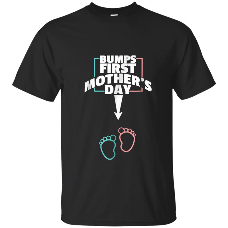 Bumps First Mother's day  Pregnant Mom Expecting Baby T-shirt-mt