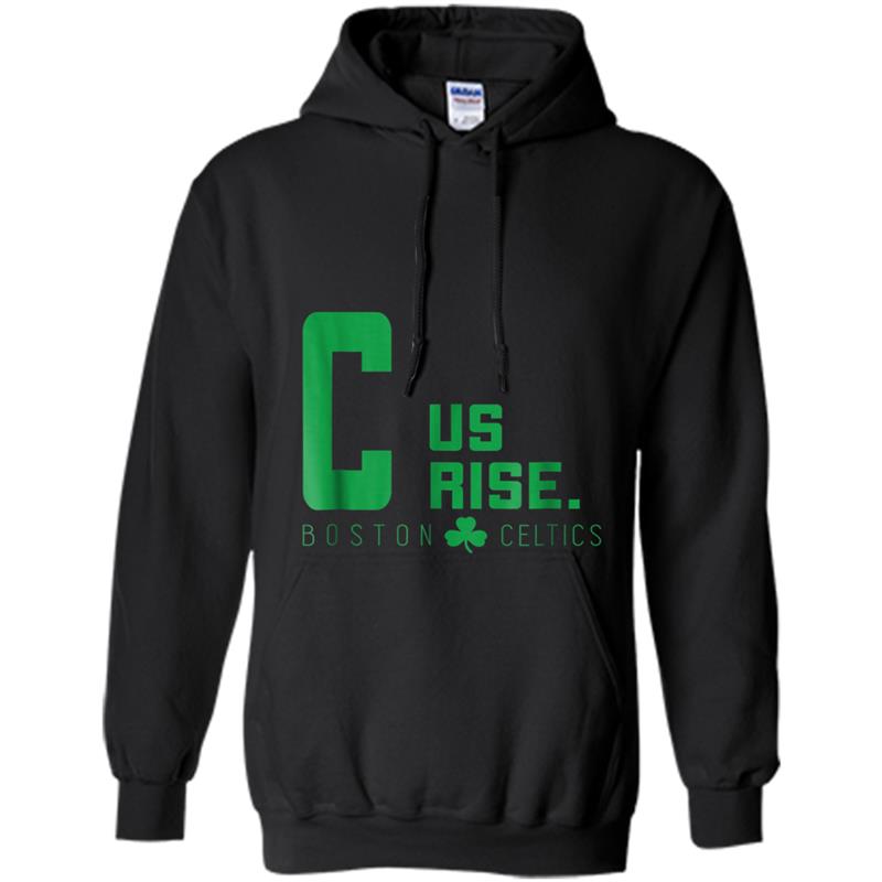 C Us Rise Boston Celtic  Playoffs Hoodie-mt