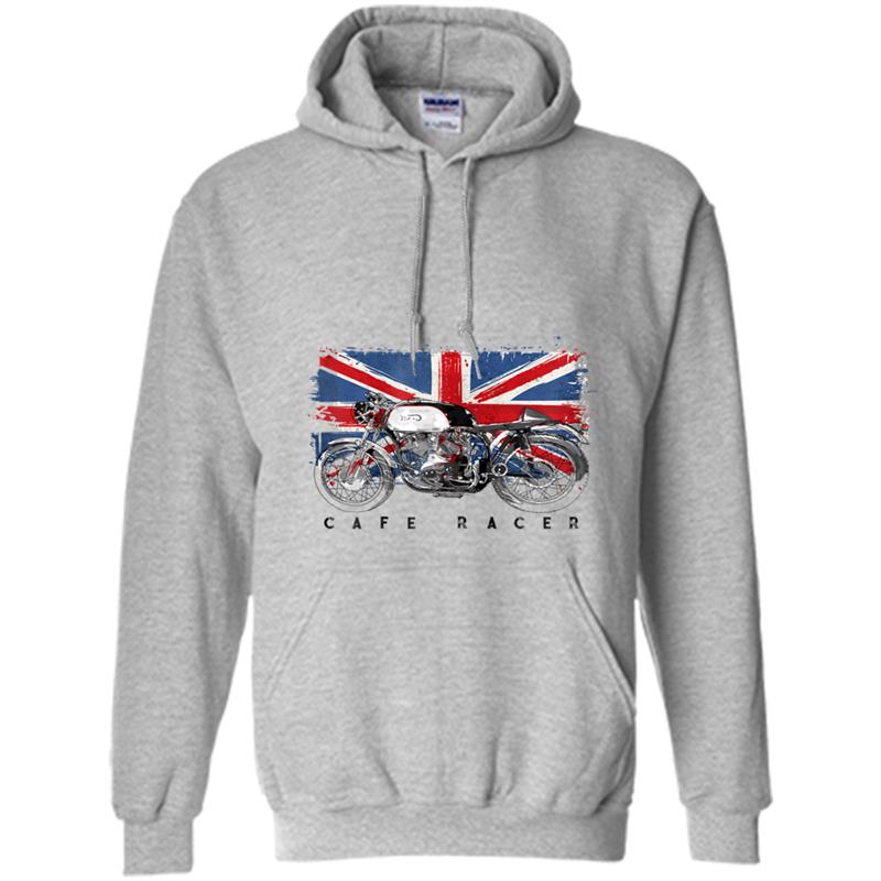 Cafe Racer British Motorcycle Hoodie-mt