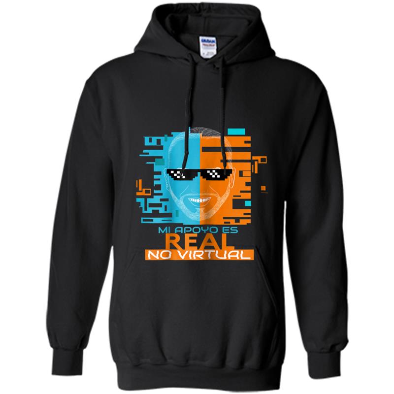 Camiseta Nayib Bukele Mi Apoyo es Real No Virtual Tee Hoodie-mt