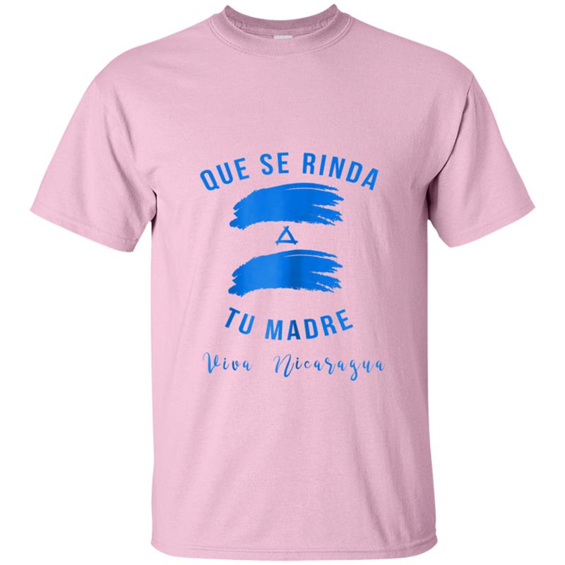 Camiseta Que se rinda tu madre con bandera Nica T-shirt-mt