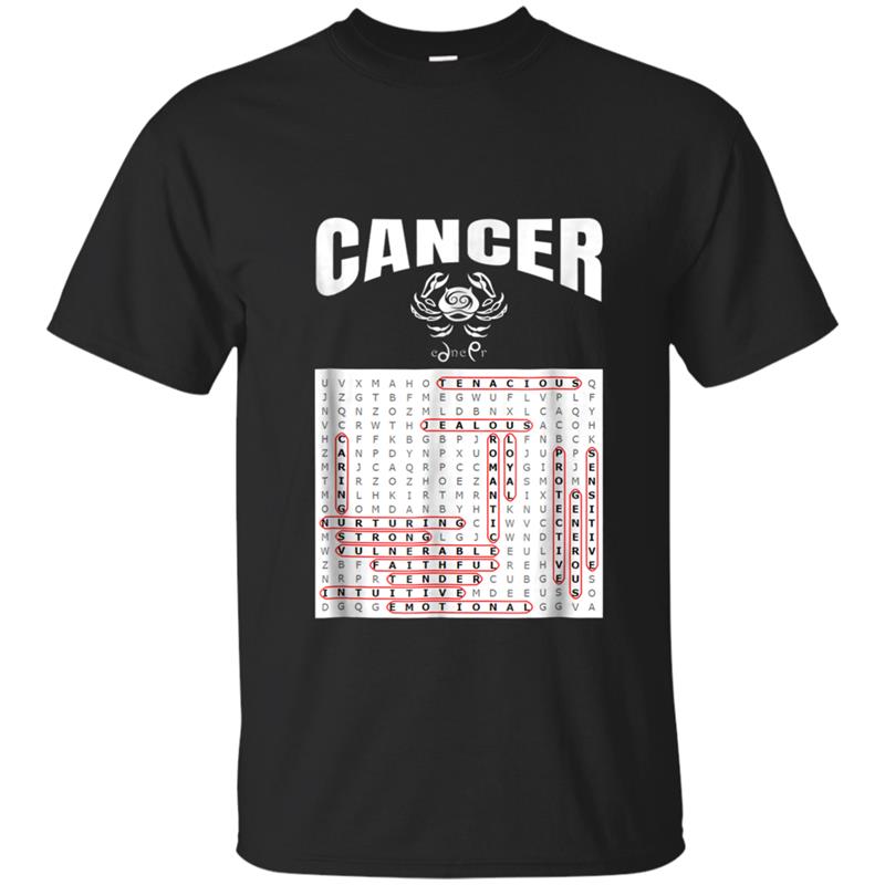 Cancer Zodiac  for Word Search Lovers T-shirt-mt