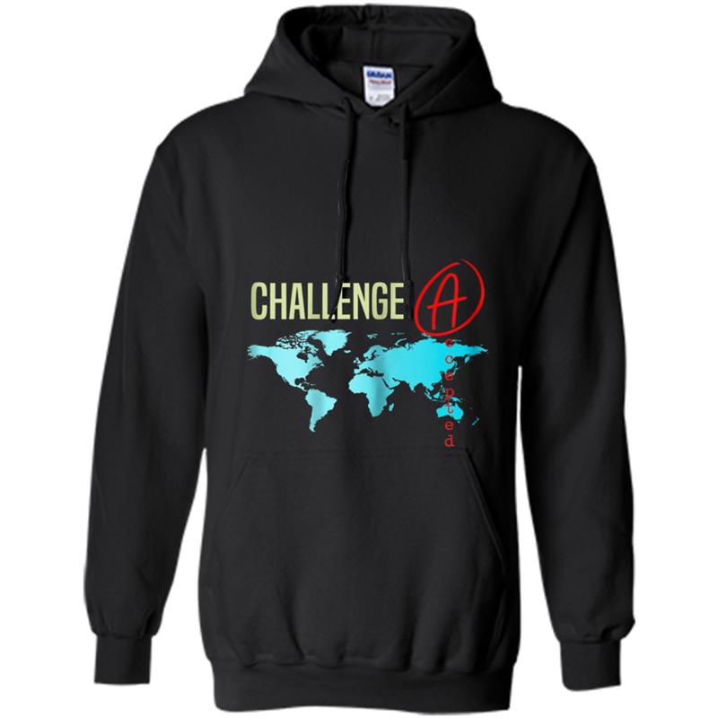 Challenge Accepted with Map for Students and Tutors Hoodie-mt