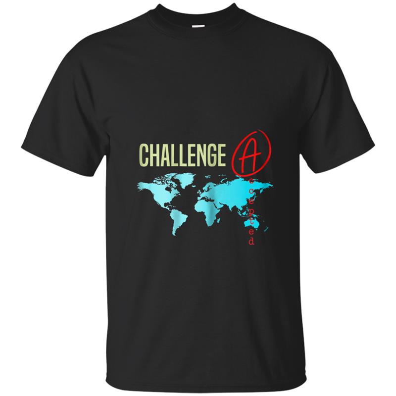 Challenge Accepted with Map for Students and Tutors T-shirt-mt