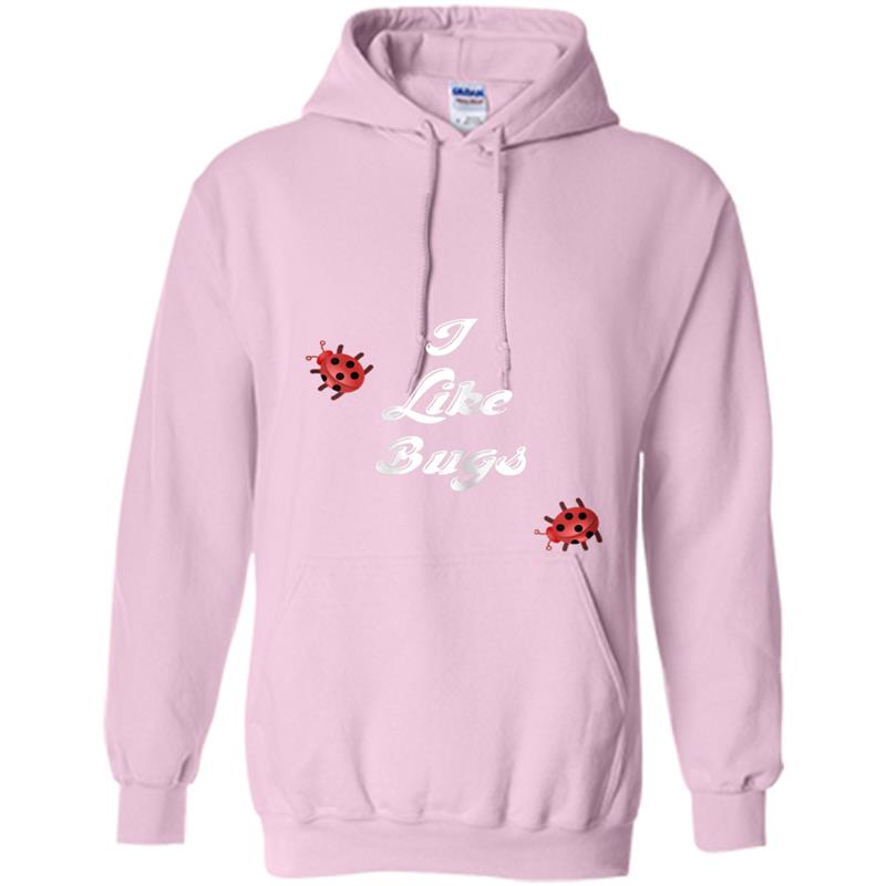 Cheerful I Like Bugs Ladybug Hoodie-mt