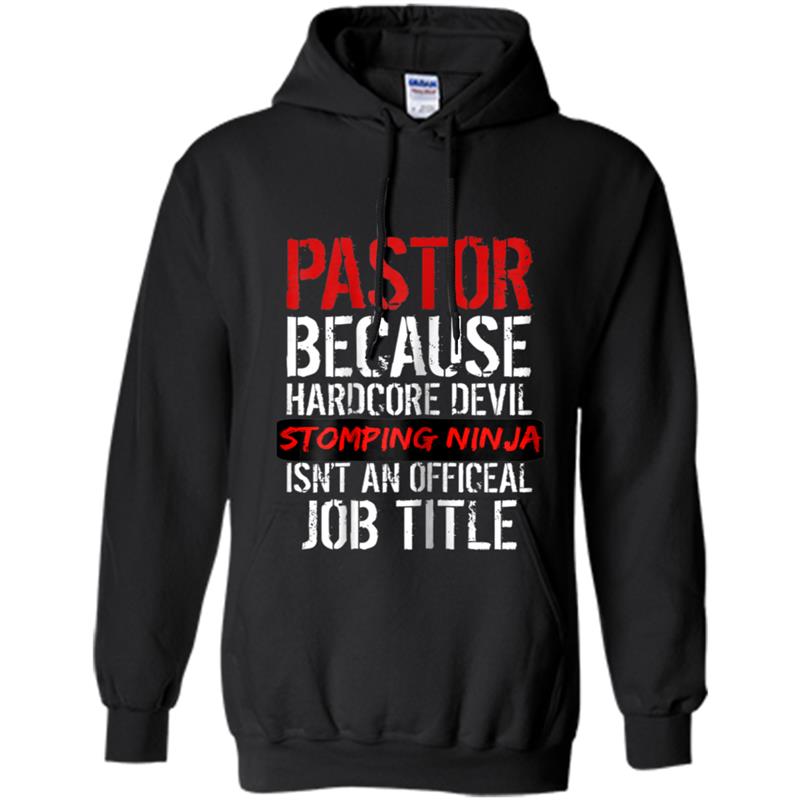 Christian Gift for Pastor Bible Devil Stomping Ninja Hoodie-mt