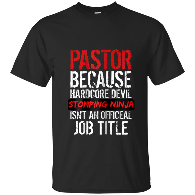 Christian Gift for Pastor Bible Devil Stomping Ninja T-shirt-mt