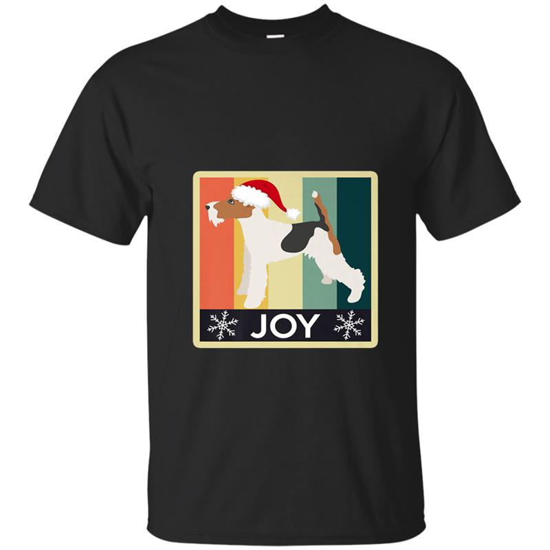 Christmas Wire Fox Terrier T- T-shirt-mt