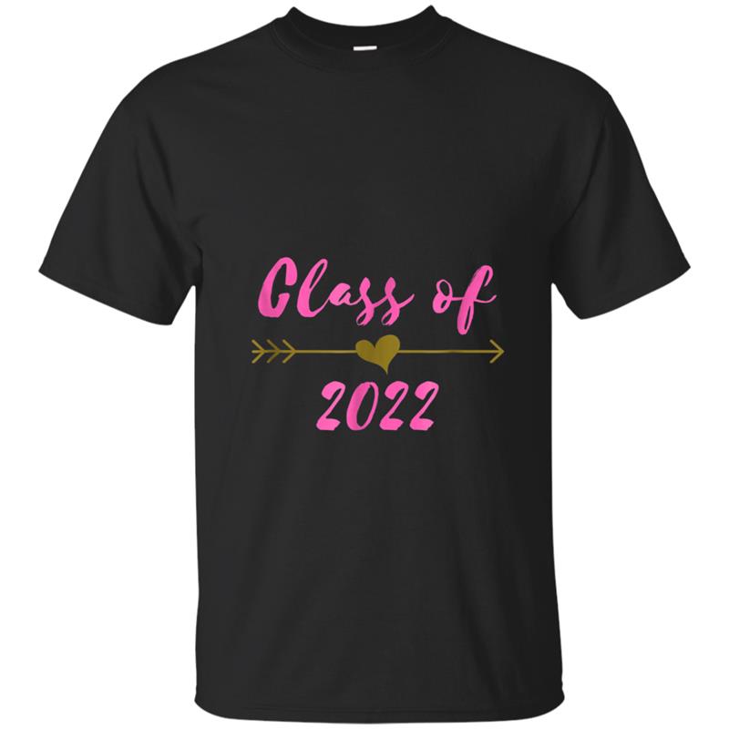 Class of 2022 8th Grade Pink Arrow Cute Teen Girls T-shirt-mt