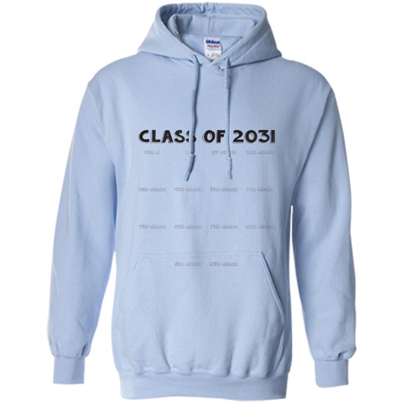 Class of 2031 Grow with me  with Space for Handprints Hoodie-mt