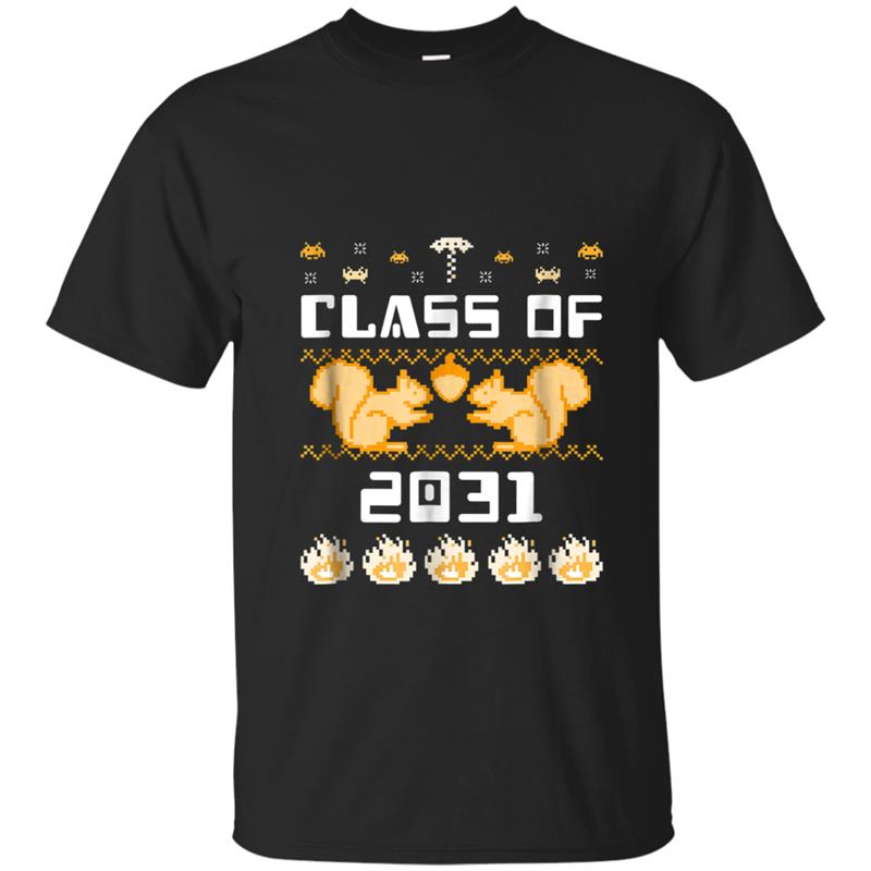 Class of 2031 School  Gaming Squirrel Edition T-shirt-mt