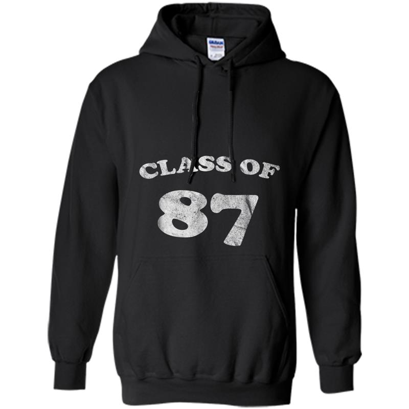 Class of 87  1987 Class Reunion  Retro Style Hoodie-mt