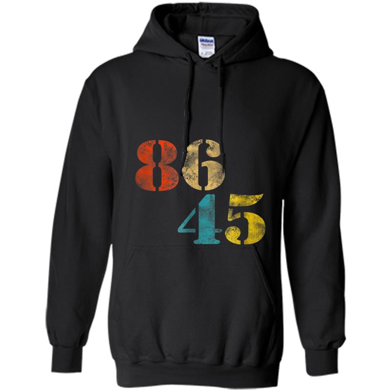 Classic Vintage Style 86 45 Anti Trump Hoodie-mt