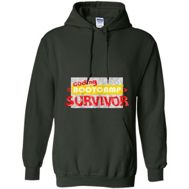 Coding Bootcamp Survivor for software engineers Hoodie-mt