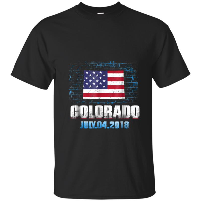Colorado  American USA Flag 4th Of July 2018 T-shirt-mt