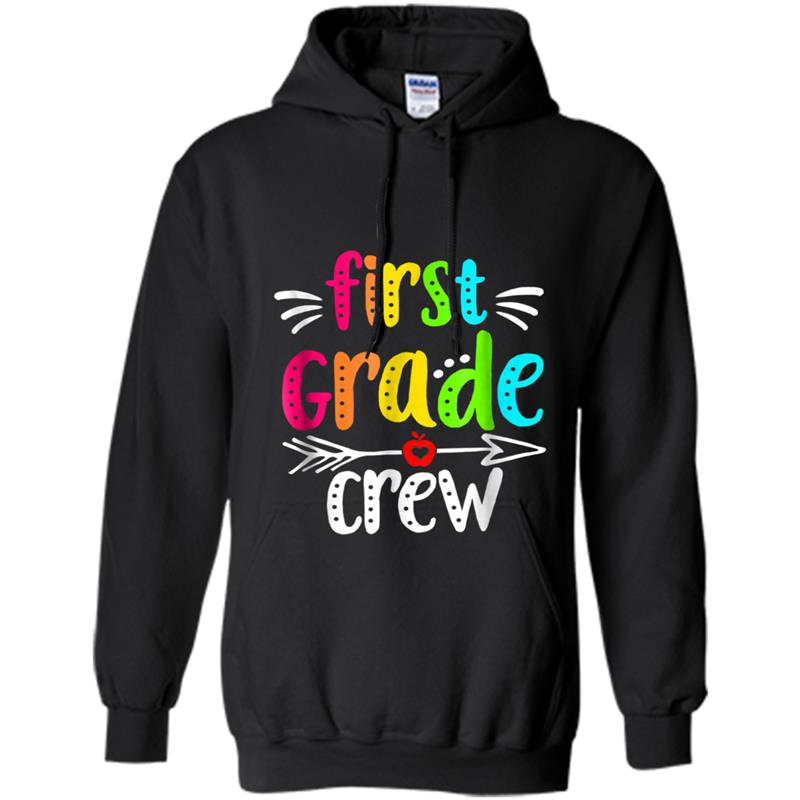 Colorful Team 1st First Grade Teacher crew Back To School T- Hoodie-mt