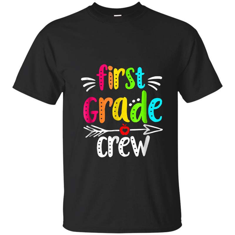 Colorful Team 1st First Grade Teacher crew Back To School T- T-shirt-mt