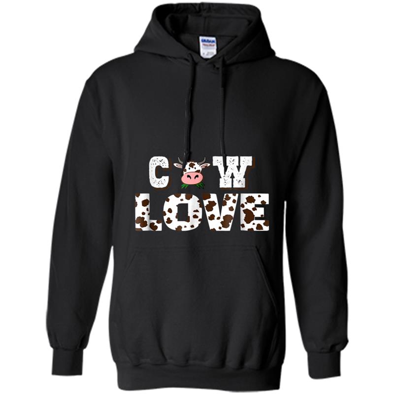 Cow Prin Cow Lovers Gift Hoodie-mt