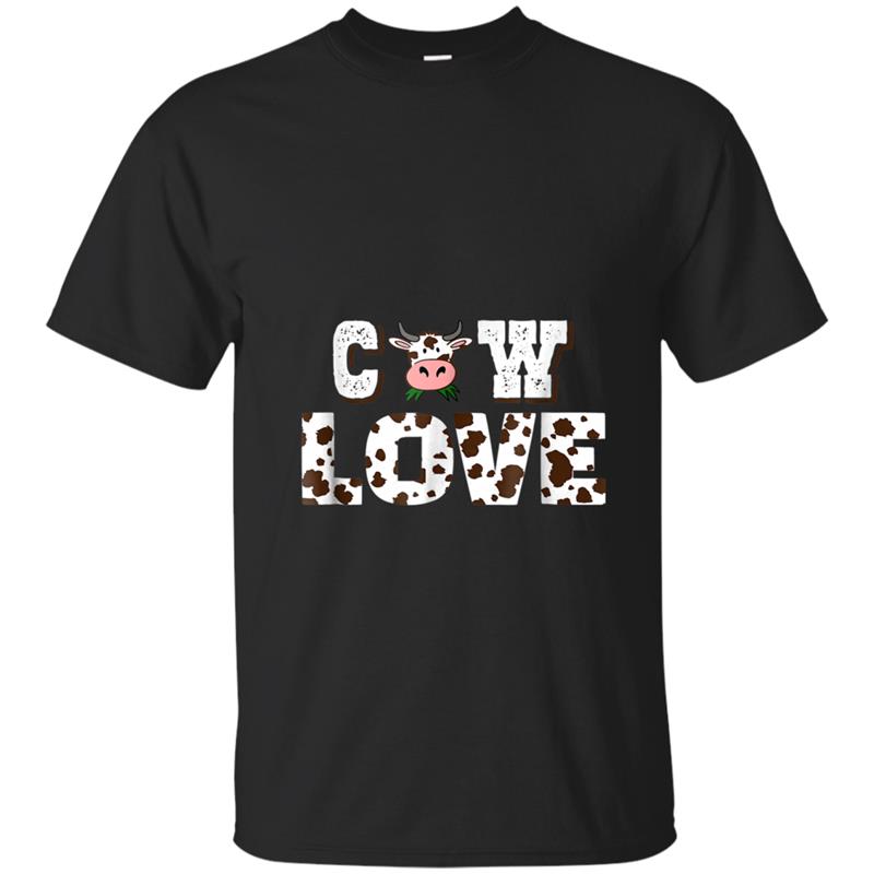 Cow Prin Cow Lovers Gift T-shirt-mt