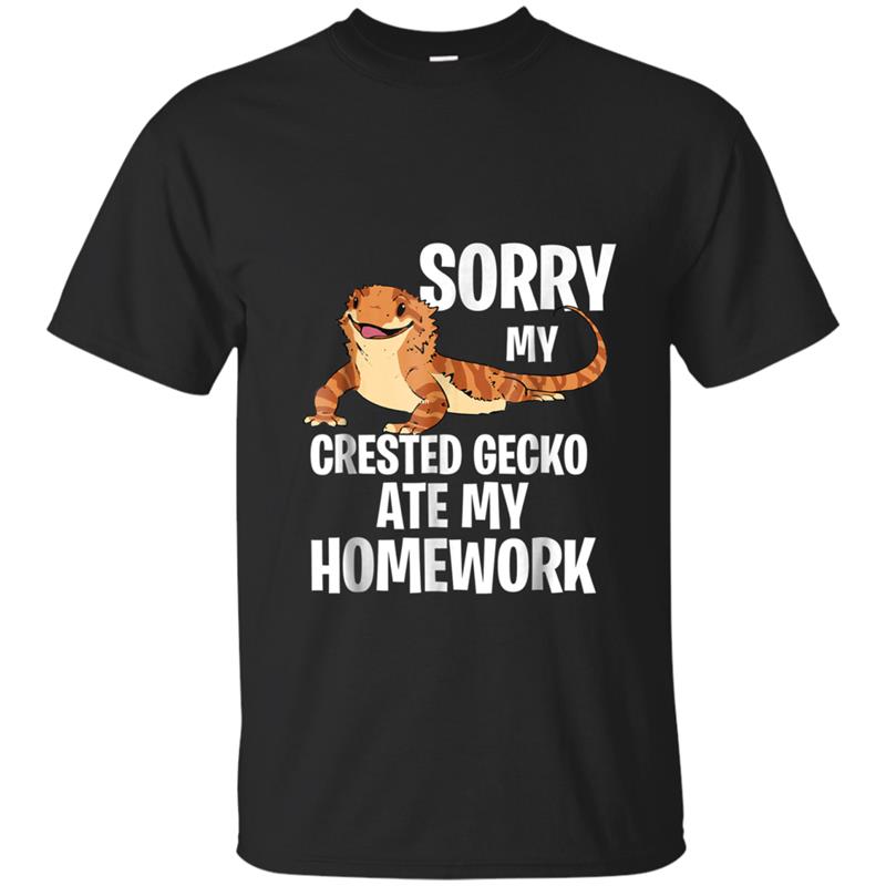 crested gecko ate my homework T-shirt-mt