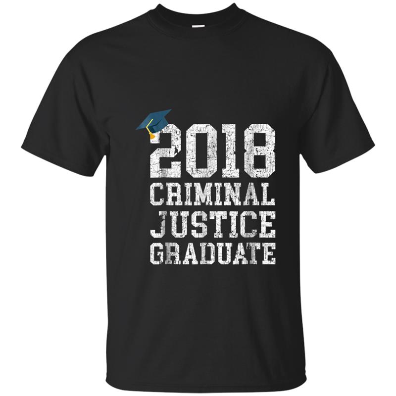 Criminal Justice Graduation  2018 Graduate Major Gifts T-shirt-mt