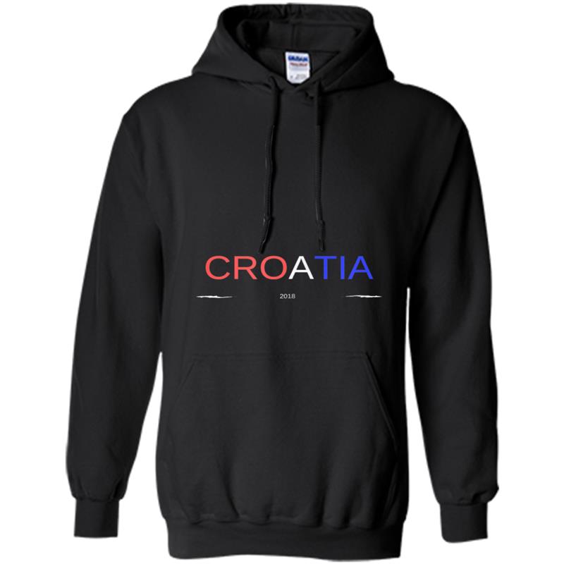 CROATIA 2018 Flag & Text Soccer World Champions Cup Hoodie-mt