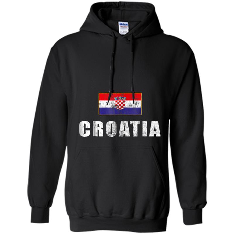Croatia National Team  Croatian Jersey Vintage Tee Hoodie-mt