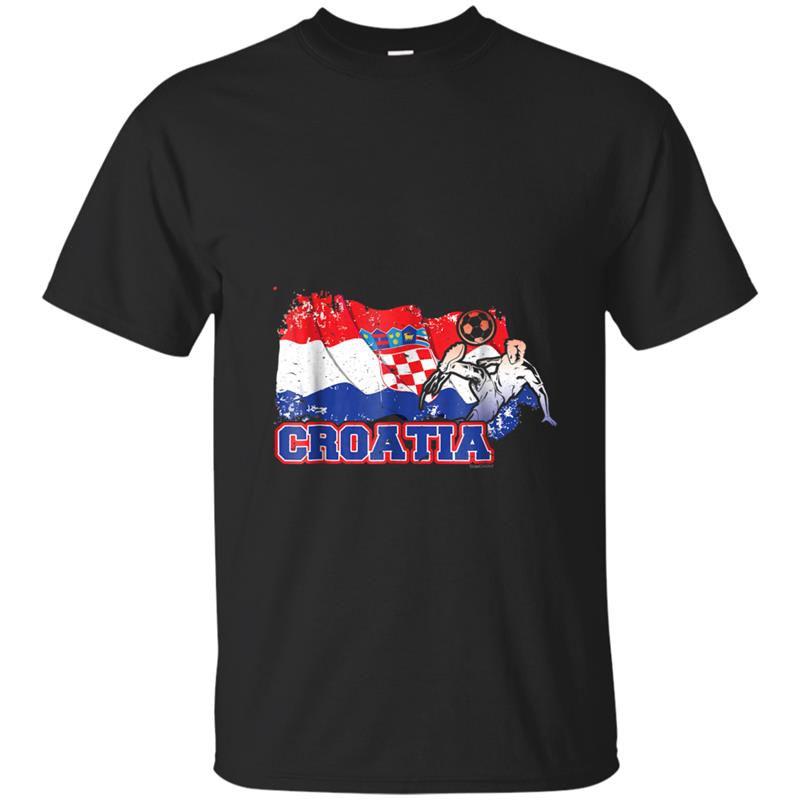 Croatia Soccer Team Croats Flag Men Women Youth T-shirt-mt