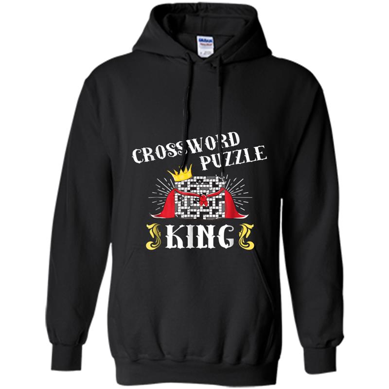 Crossword Solving King Funny Puzzle Gift Hoodie-mt