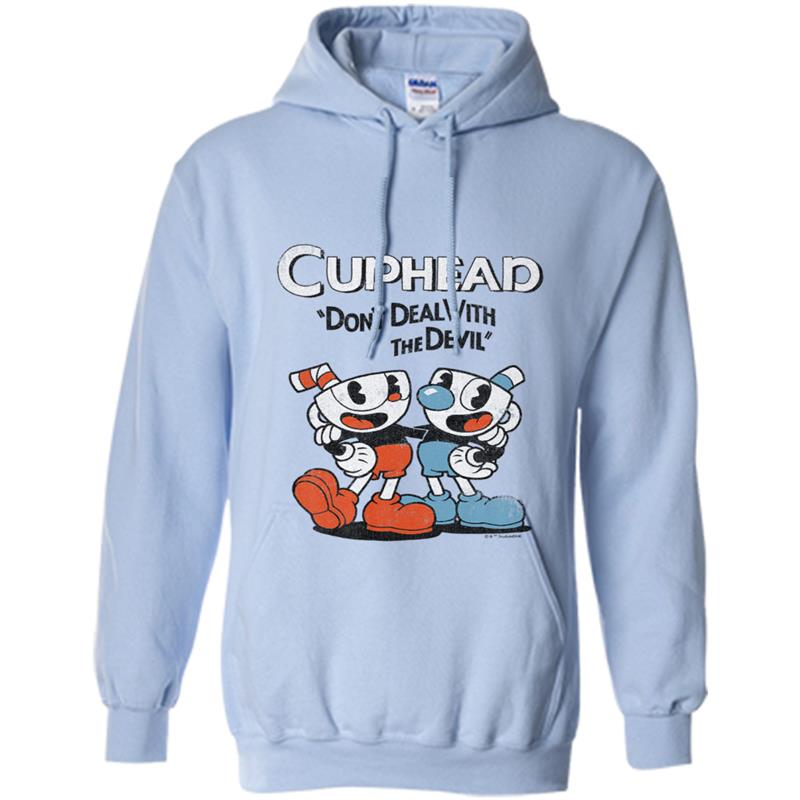 Cuphead & Mugman Don't Deal With The Devil Premium Hoodie-mt