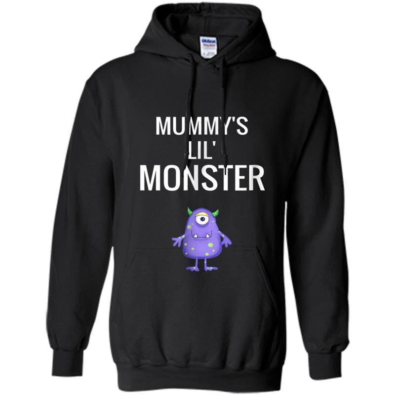 Cute Halloween  Kids Mummys Lil Monster Tee Hoodie-mt