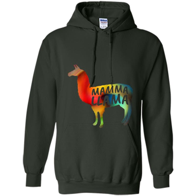 Cute Mamma Llama  Funny Llama lovers Gift Hoodie-mt