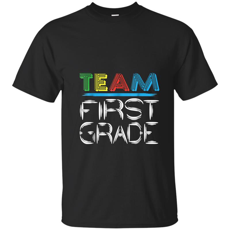 Cute Team First Grade Teacher Student  Back To School T-shirt-mt