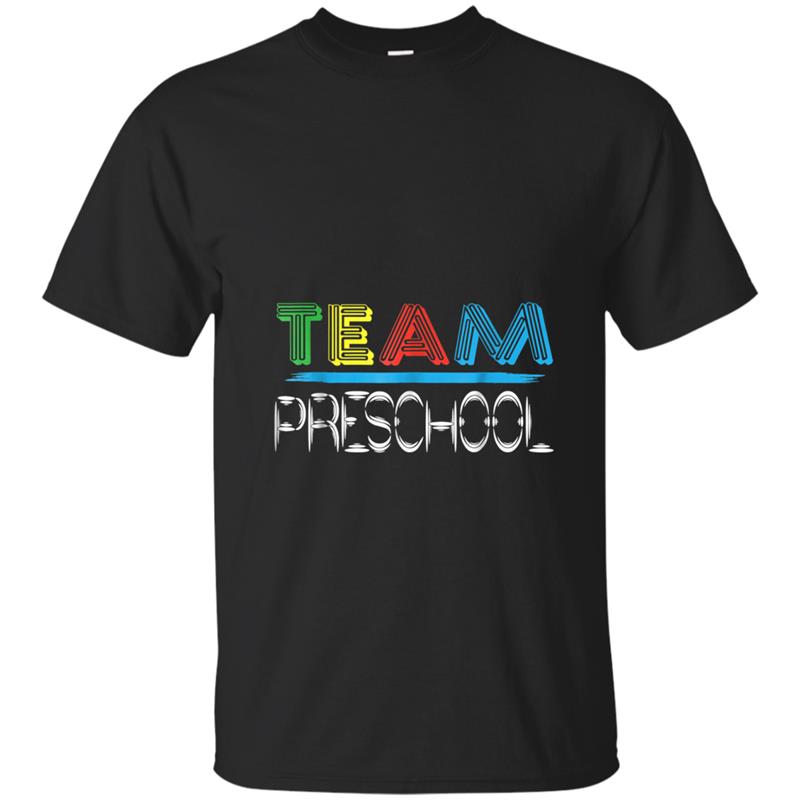 Cute Team Preschool Teachers Students  Back To School T-shirt-mt