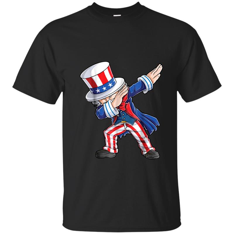 Dabbing Uncle Sam  4th of July Men Boys Kids Gifts T-shirt-mt