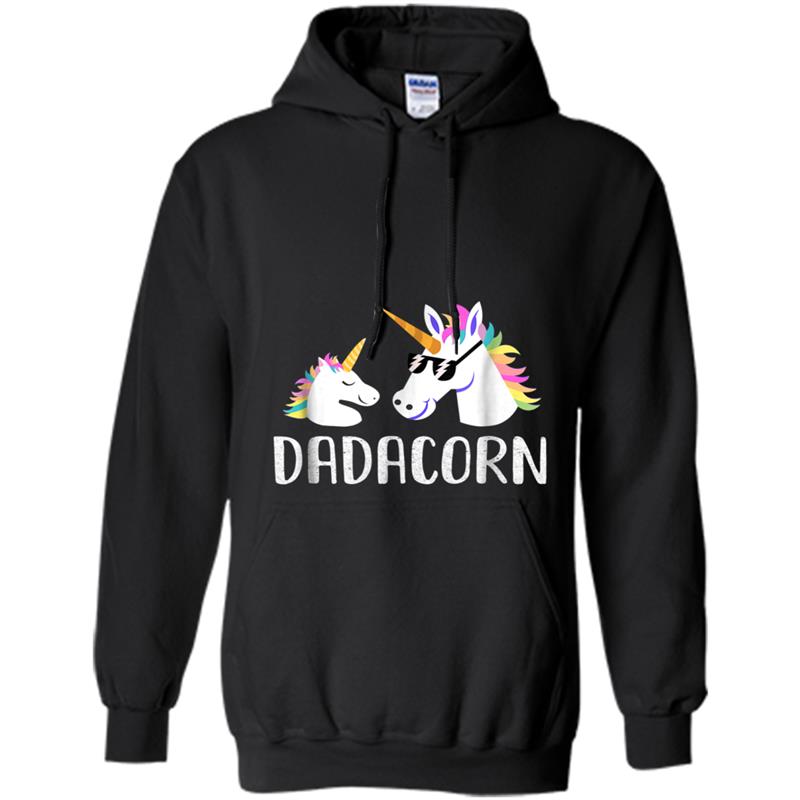 Dadacorn Unicorn Dad And Baby Fathers Day Hoodie-mt