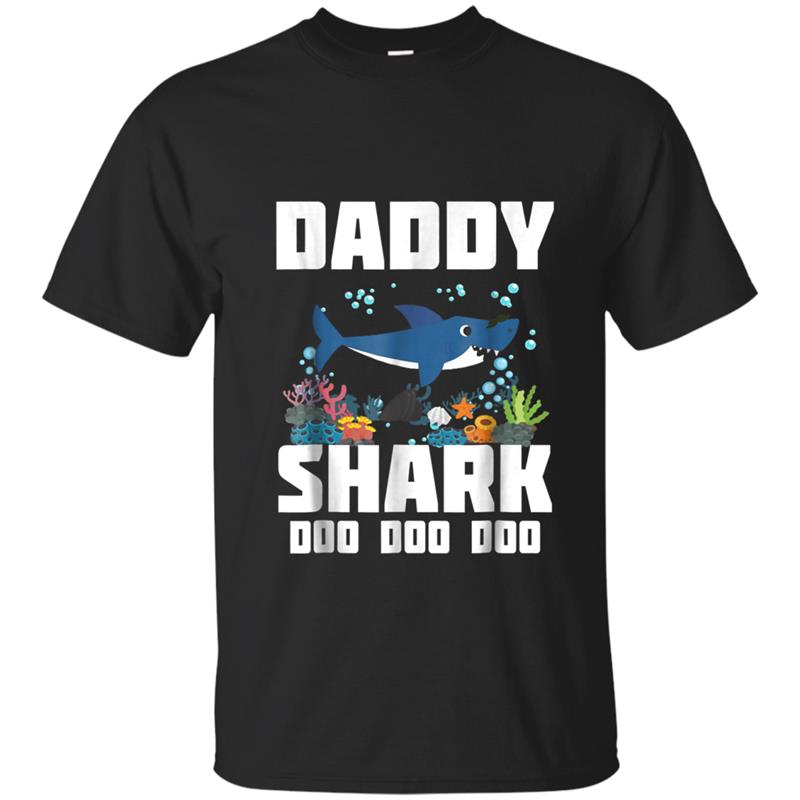 Daddy Shark , Fathers Day Gift from Wife Son Daughter T-shirt-mt