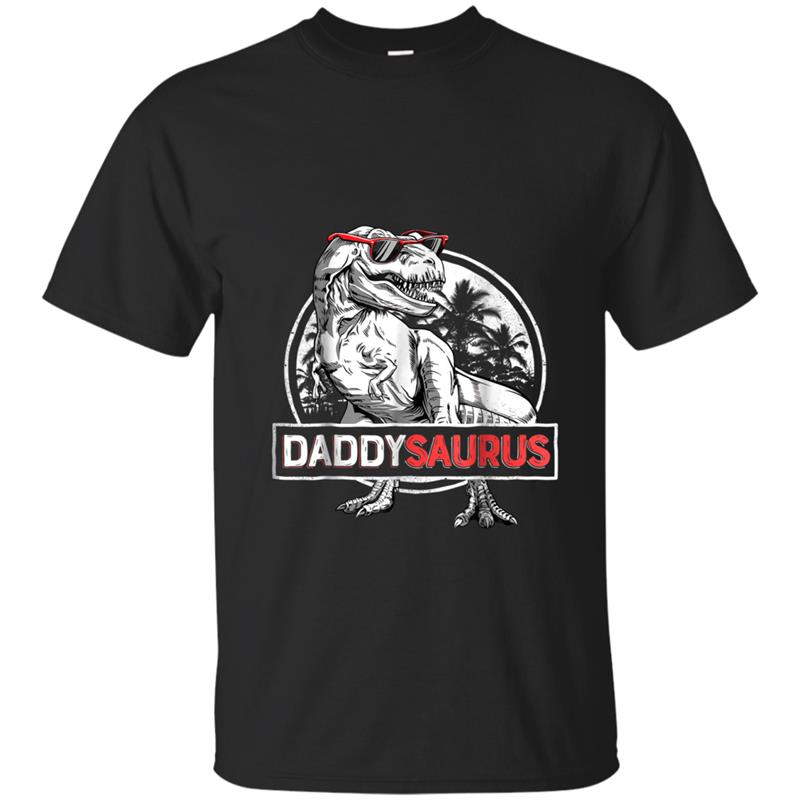 Daddysaurus  Fathers Day Gifts T rex Daddy Saurus Men T-shirt-mt