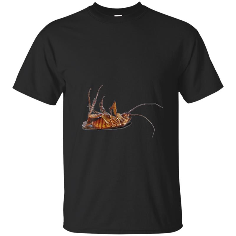 Dead Roach Gross Bug Insect Funny  Tee T-shirt-mt