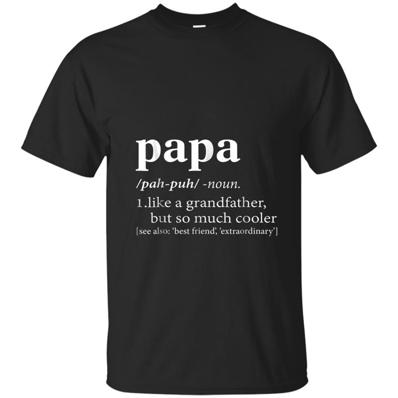 Definition Of Papa  Gift For Fathers T-shirt-mt