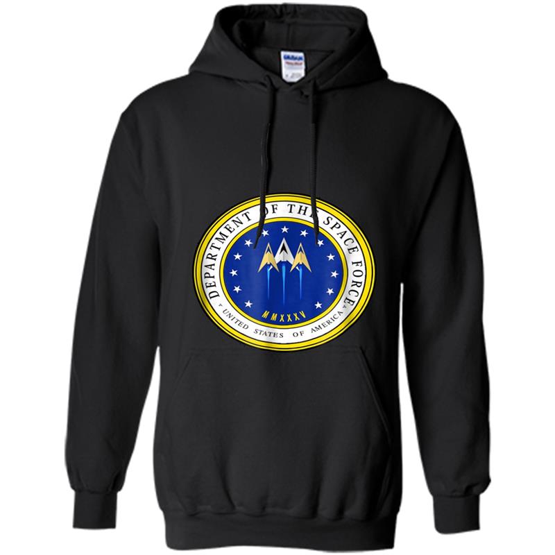 Department of Space Force Funny Political Satire Hoodie-mt