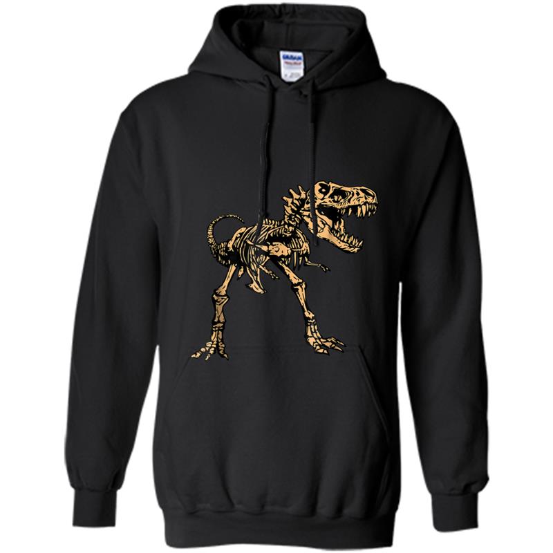 Dinosaur T-Rex Skeleton For Kids Cool Halloween Party Hoodie-mt