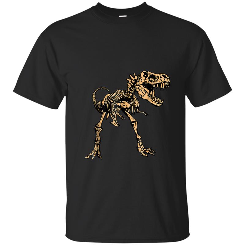 Dinosaur T-Rex Skeleton For Kids Cool Halloween Party T-shirt-mt