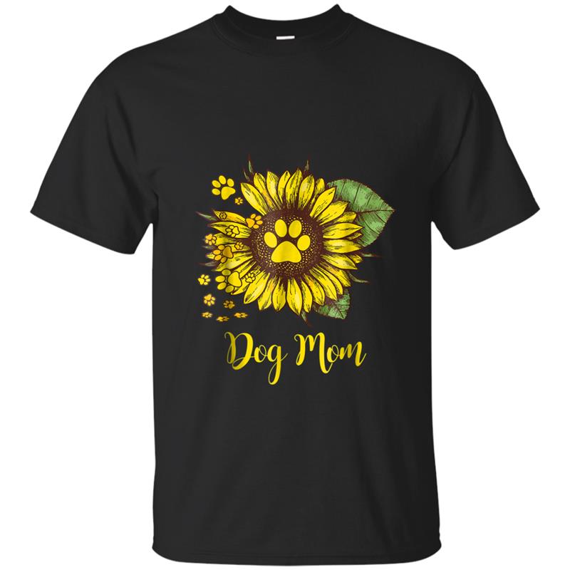 DOG MOM SUNFLOWER T-shirt-mt