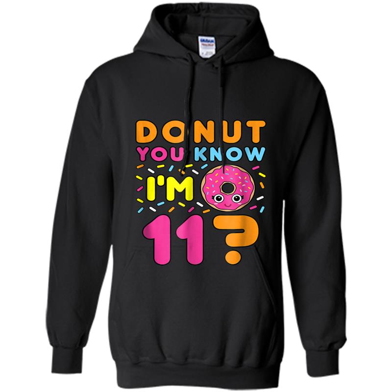 Donut Birthday  - 11th Birthday Hoodie-mt